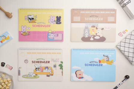 สมุดแพลนเนอร์ Ropamoda X Romane Monthly Planner สีครีม_4